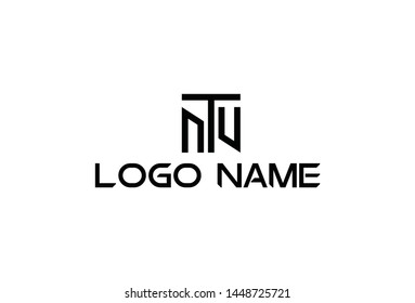 Vector illustration of alphabet T logo design. Isolated on white background. 