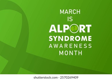 Vector illustration for Alport Awareness Month which is held in the month of March every year, it spreads awareness of a rare genetic disease called Alport syndrome