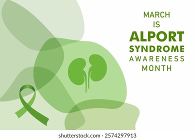 Vector illustration for Alport Awareness Month which is held in the month of March every year, it spreads awareness of a rare genetic disease called Alport syndrome