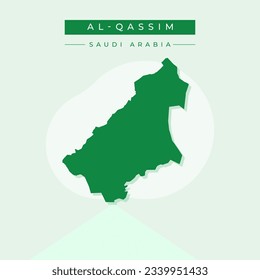 Vector illustration vector of Al-Qassim map Saudi arabia