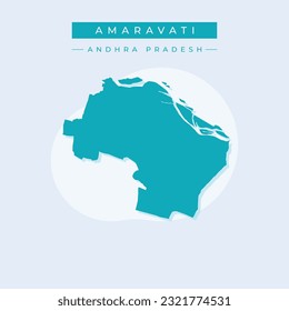 Vector illustration vector of Amaravati city map india city