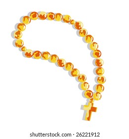 vector illustration "amber cross"