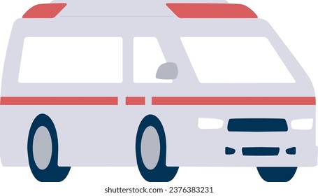 Vector illustration of an ambulance