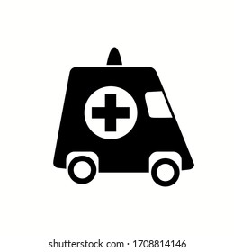 ilustración vectorial del camión de ambulancia