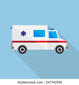 Vector illustration ambulance car