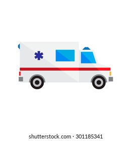 Vector illustration ambulance car