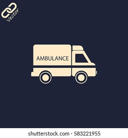 Vector illustration ambulance car