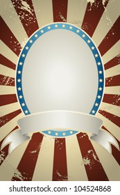 A vector illustration of American background with copyspace
