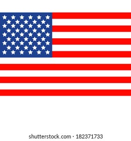  Vector illustration American Flag