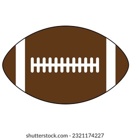 Vector illustration of an American football