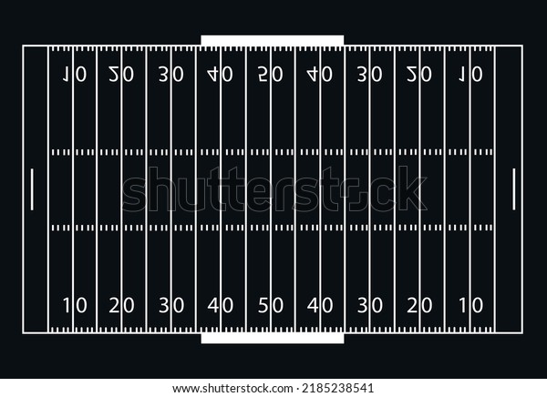 Vector Illustration American Football Field All Stock Vector (royalty 