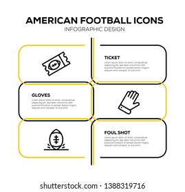 VECTOR ILLUSTRATION OF AMERICAN FOOTBALL ICON SET