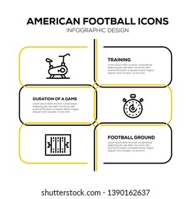 VECTOR ILLUSTRATION AND AMERICAN FOOTBALL ICON SET