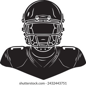 Vektor-Illustration eines American Football-Spielers