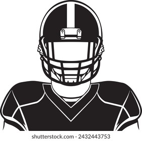 Vektor-Illustration eines American Football-Spielers