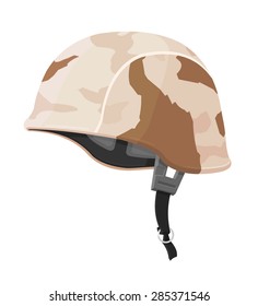 A Vector Illustration Of An American Soldierâ??s Helmet.
American Soldierâ??s Helmet With Desert Camouflage.
Protective Body Armor Worn By The The U.S. Military. 