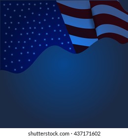 vector illustration: American independence day