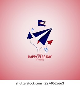 vector illustration Americana Samoa flag day