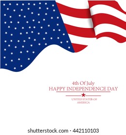 Vector Illustration Americans Independence Day Stock Vector (Royalty ...