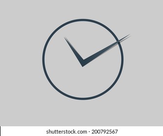 Vector illustration of analog clock, watch or stopwatch.Conception of punctuality or deadline. The importance of precise time-keeping and measurement of time. Timepiece intended to be worn by a person