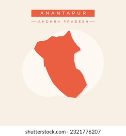 Vector illustration vector of Anantapur city map india city