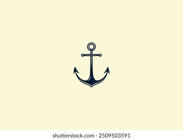 Vector illustration of Anchor Logo Design