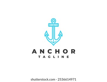 Vector illustration of Anchor Logo Design