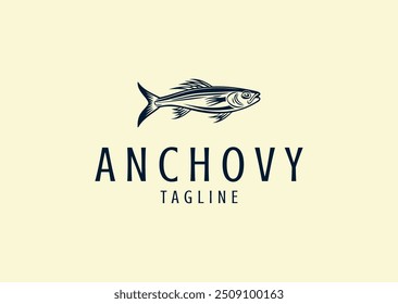 Ilustración vectorial de Anchovy Logo Design