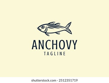 Vector illustration of Anchovy Logo Design