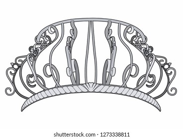 Vector illustration of a ancient balcony, EPS 10 file