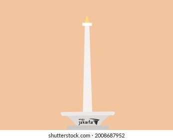 vector illustration of ancient buildings in Indonesia