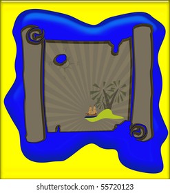 vector illustration ancient scroll background