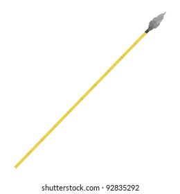 Vector illustration of an ancient spear