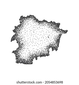 Vector Illustration of Andorra Country Map. Graphic Design Elements of Earth or Globe for Education and Travel. 