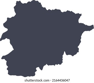 Vector Illustration of Andorra map