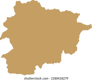 Vector Illustration of Andorra map