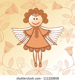 Vector illustration of angel