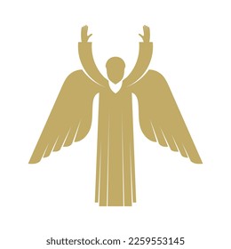 Vector illustration. The angel is God's herald.