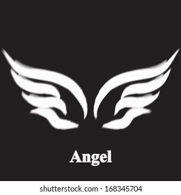 Vector illustration of angel icon
