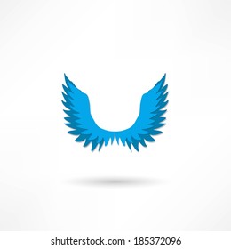 Vector illustration of angel icon.