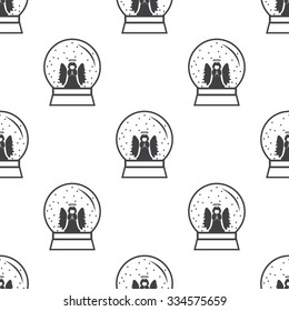Vector illustration of  angel   icon