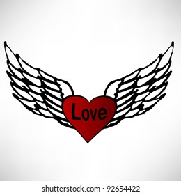 Vector illustration of angel icon.