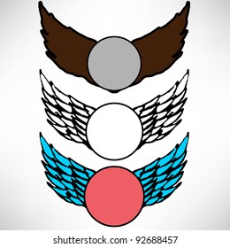 Vector illustration of angel icon.