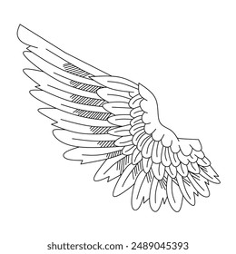 vector illustration of angel wings