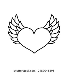 vector illustration of angel wings