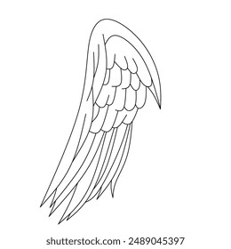 vector illustration of angel wings