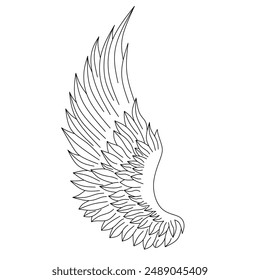 vector illustration of angel wings