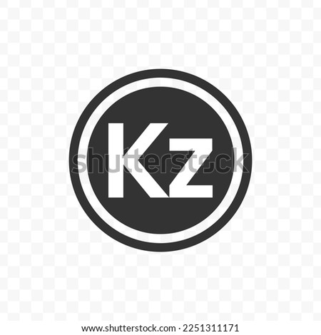 Vector illustration of Angolan kwanza currency icon in dark color and transparent background(png).