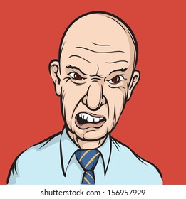 8,528 Angry Bald Man Images, Stock Photos & Vectors | Shutterstock