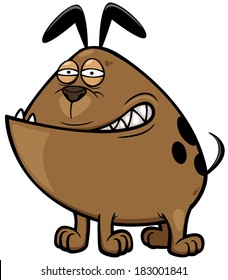 Imagen vectorial de Perro enojado